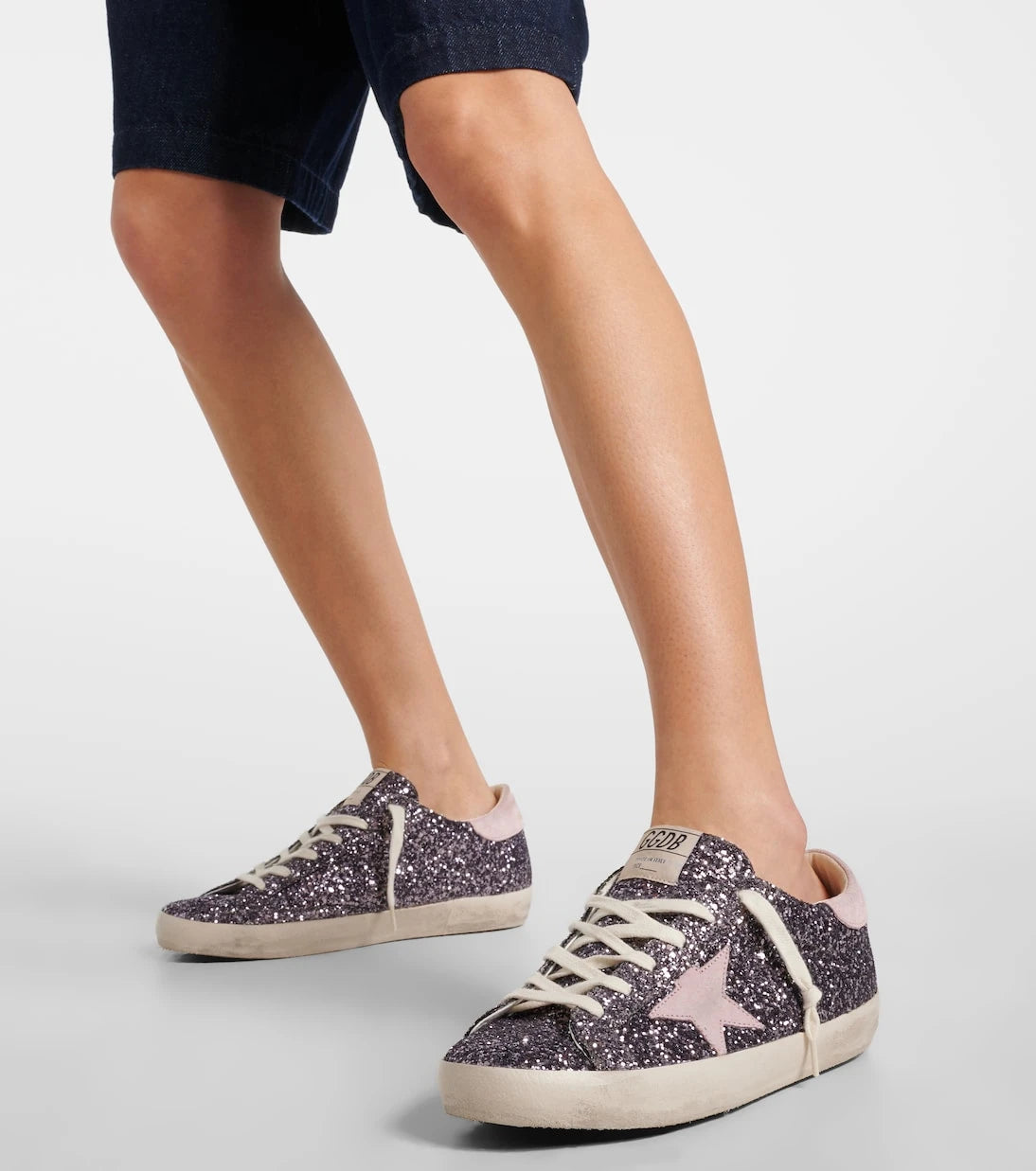 Golden Goose - Super-Star glitter sneakers