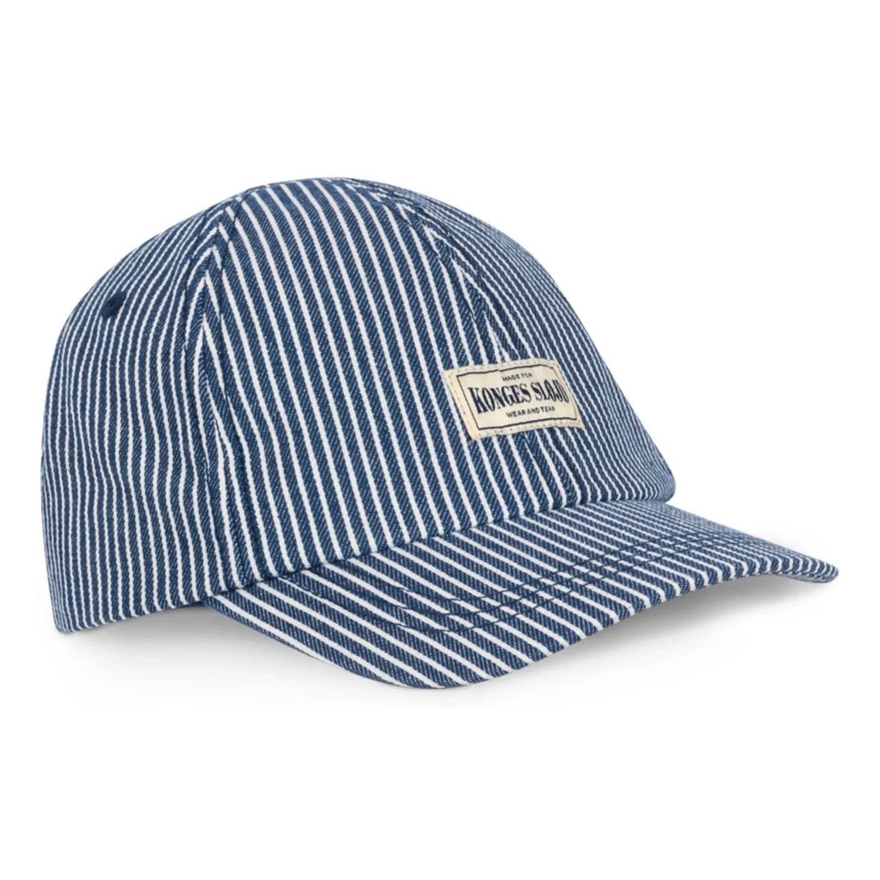 Konges Sløjd - Luc Striped Organic Cotton Cap | Blue