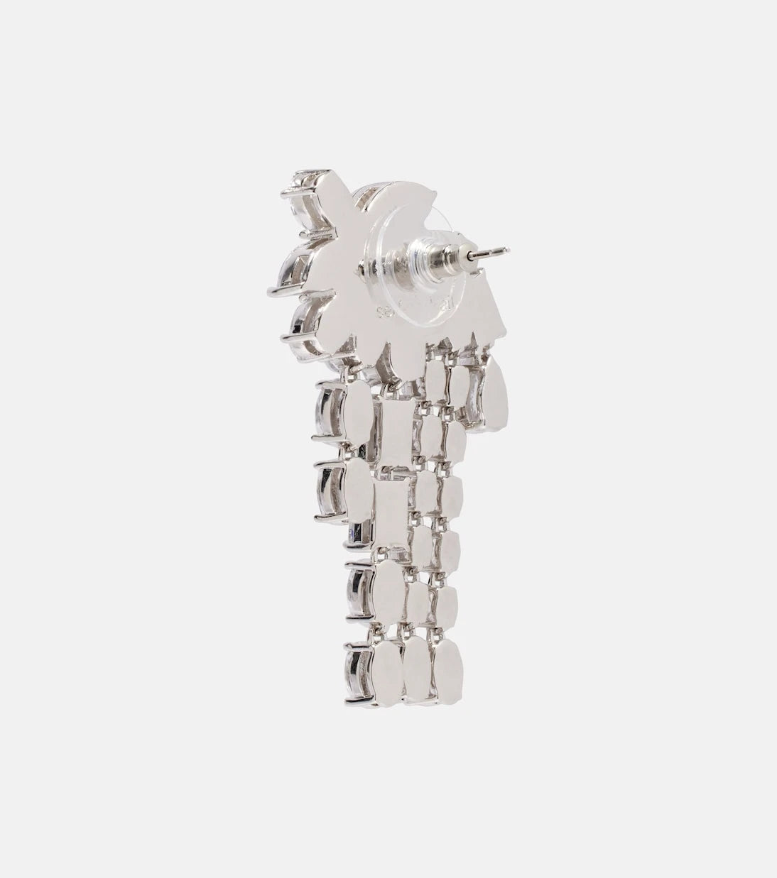 Self-Portrait - Crystal-embellished drop earrings