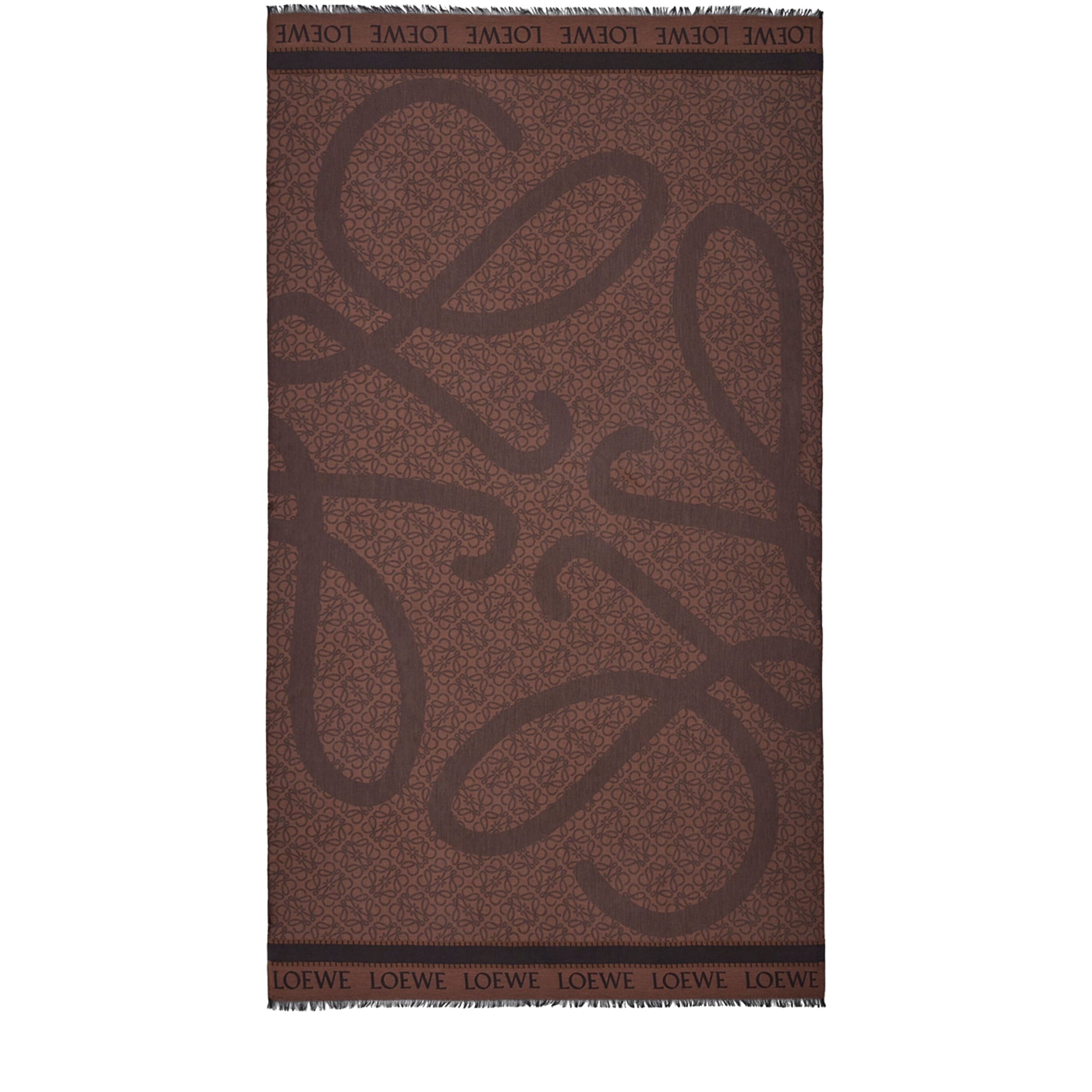 LOEWE Black x Paula's Ibiza Cotton Anagram Jacquard Pareo