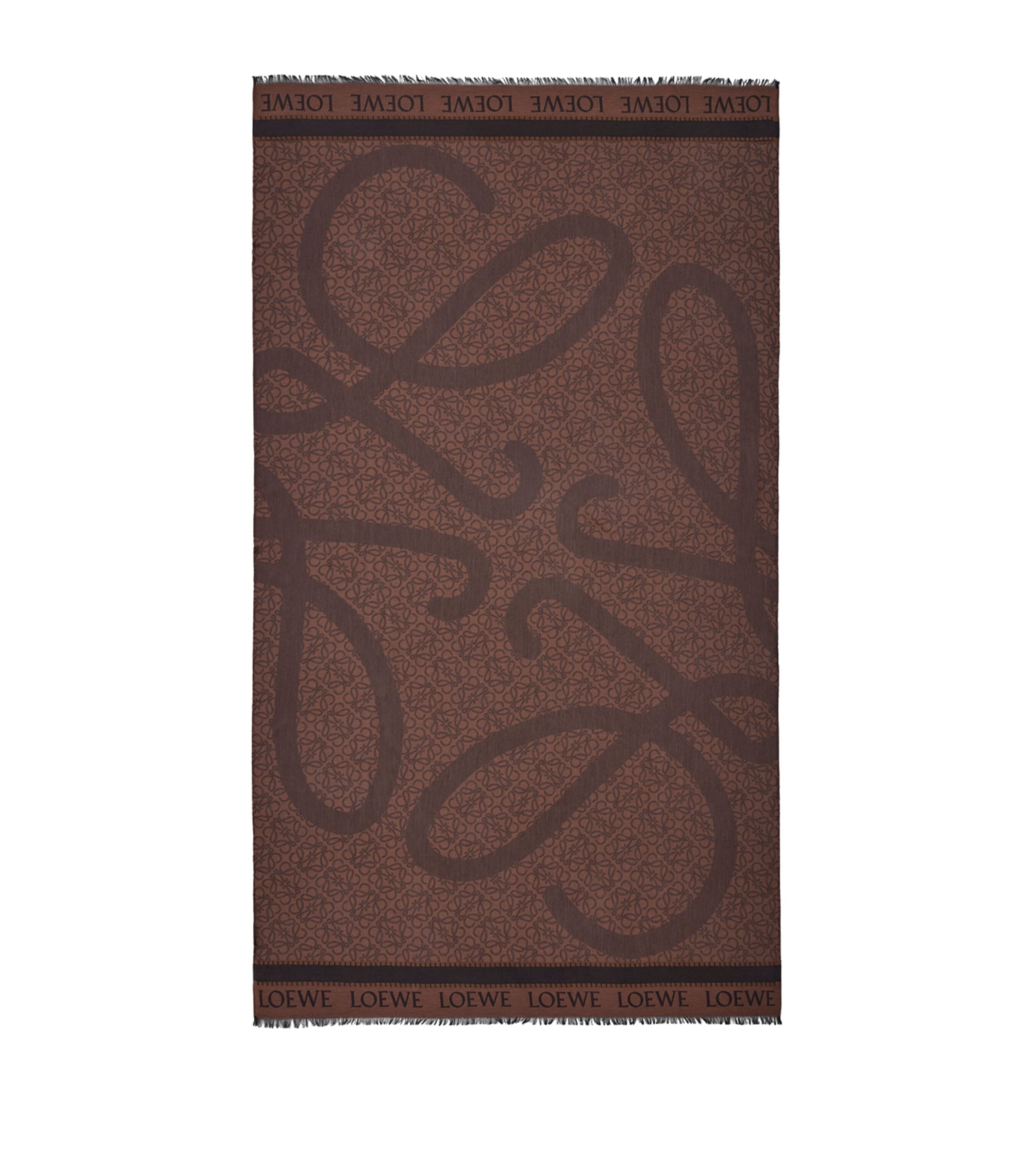 LOEWE Black x Paula's Ibiza Cotton Anagram Jacquard Pareo