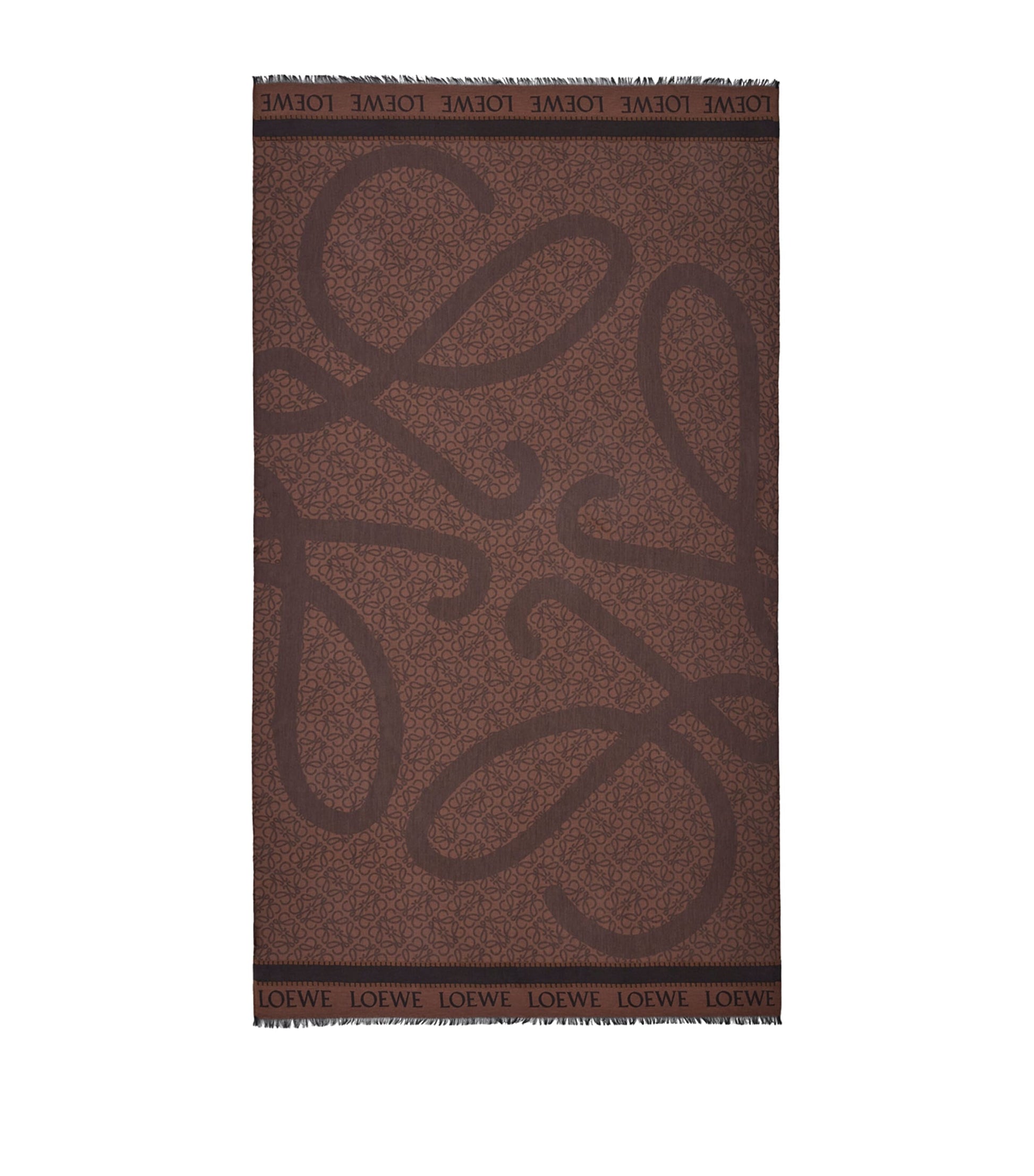 LOEWE Black x Paula's Ibiza Cotton Anagram Jacquard Pareo