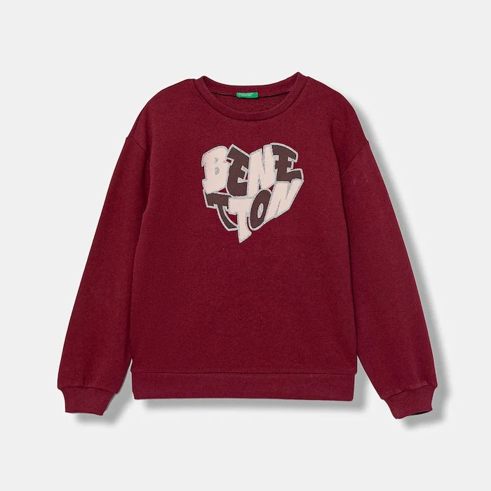 United Colors of Benetton Çocuk Pamuklu Sweatshirt