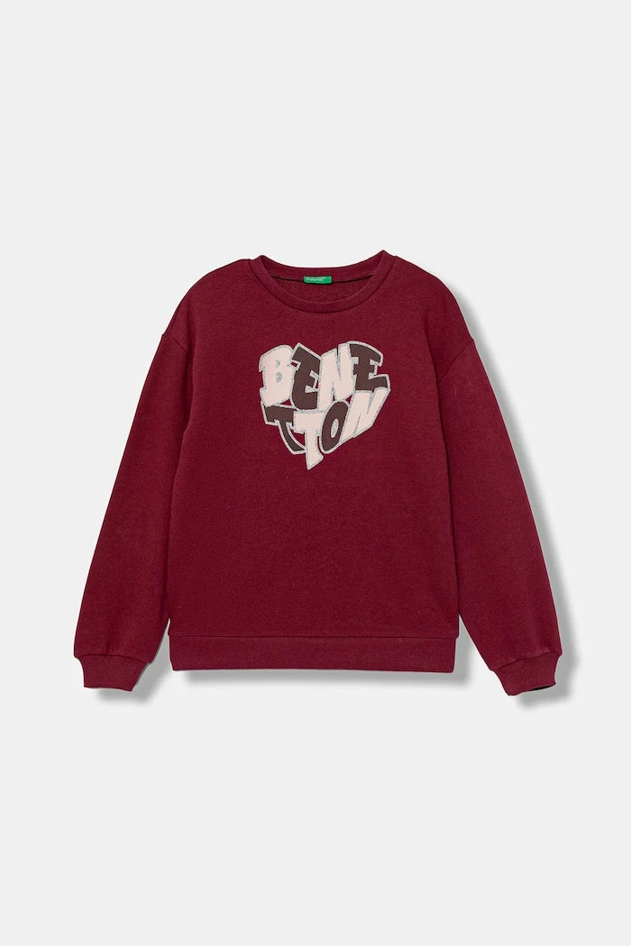 United Colors of Benetton Çocuk Pamuklu Sweatshirt