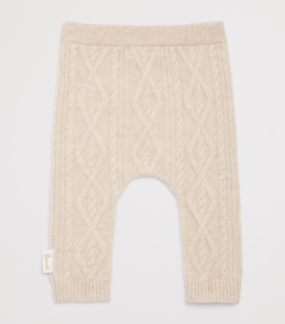 Harrods Cashmere Cable-Knit Trousers (0-18 Months)