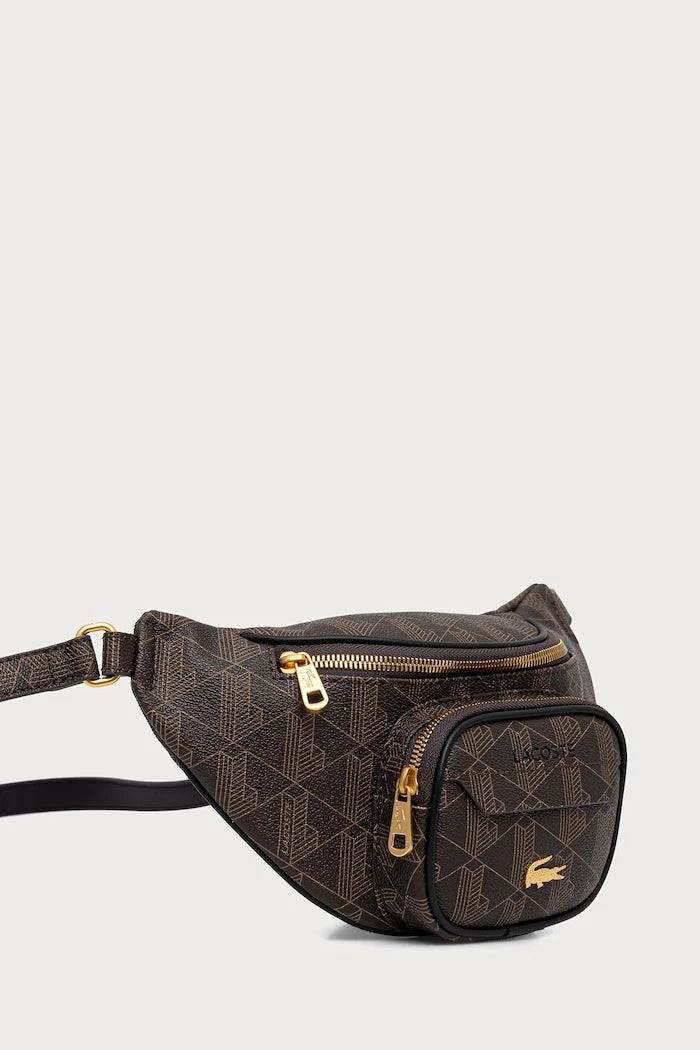 Lacoste suni deri bel çantası