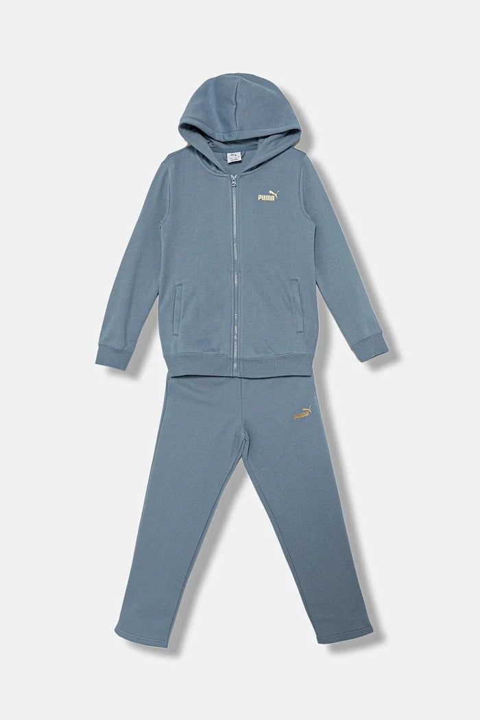 Детски анцуг Puma Metallic Hooded Sweat Suit FL G