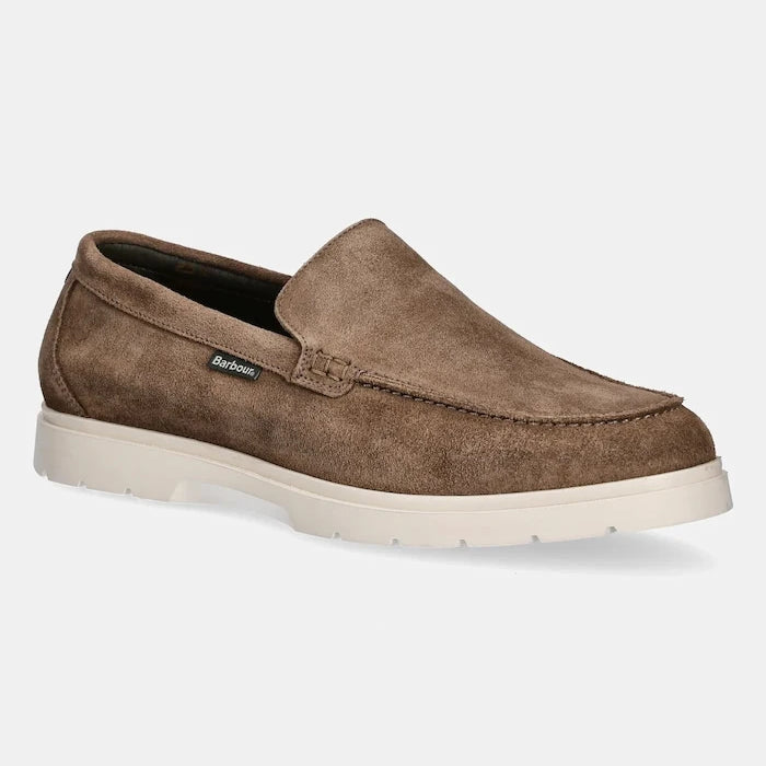 Велурени мокасини Barbour Carty