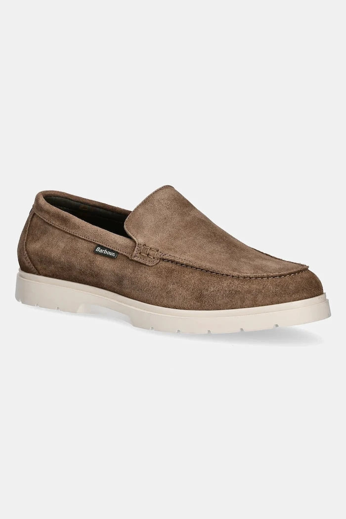 Велурени мокасини Barbour Carty