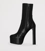Saint Laurent Black Leather Billy Ankle Boots 95