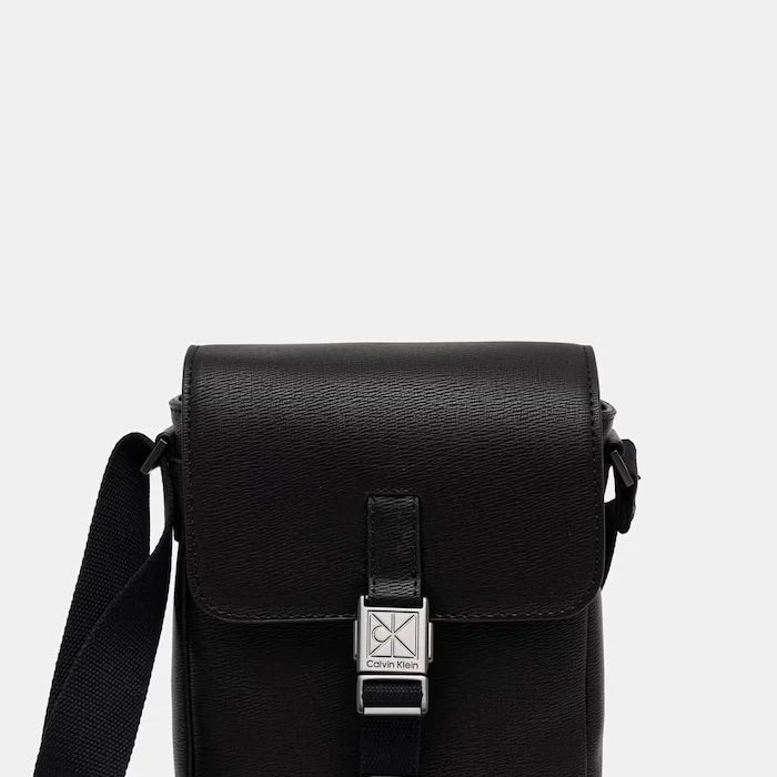 Calvin Klein erkek suni deri omuz çantası