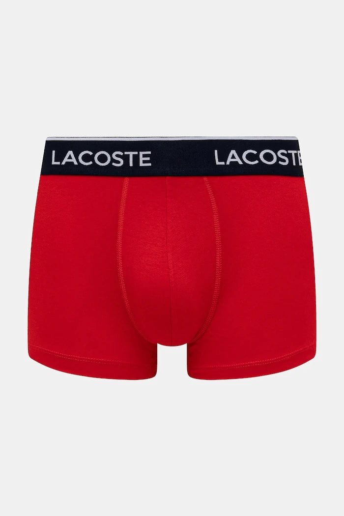Lacoste erkek pamuklu elastan dar kesim boxer 3'lü
