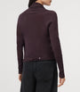 AllSaints Red Merino Wool Wasson Pirate Cardigan