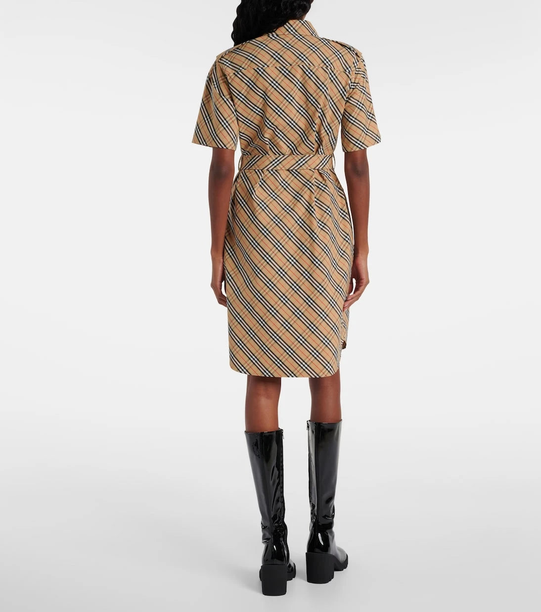 Burberry - Burberry Check cotton shirt dress