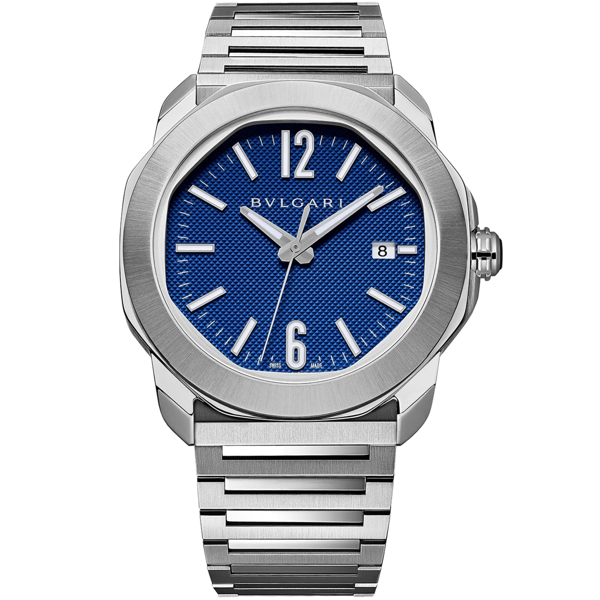 Stainless Steel Octo Roma Automatic Watch 41mm