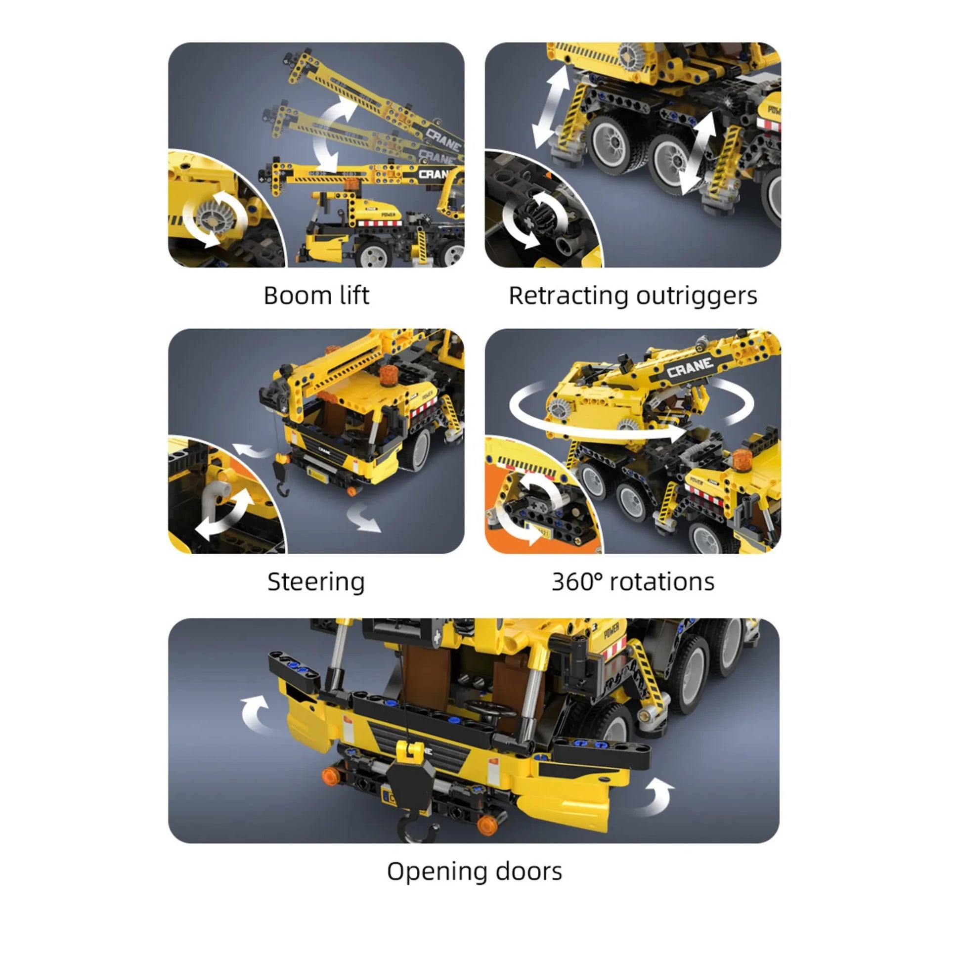 Cada - Crane construction kit - 658 parts