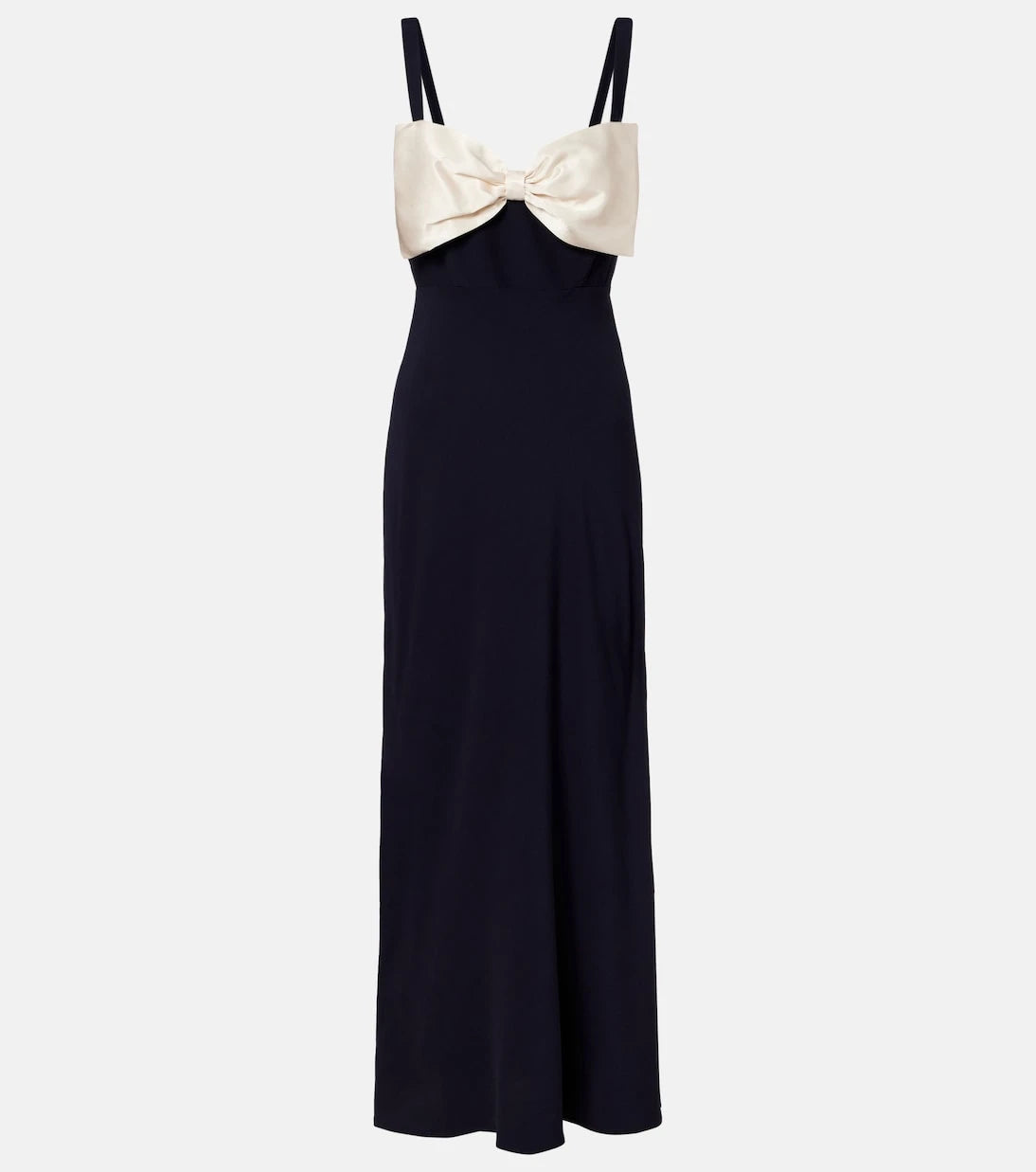 Rixo - Bow-detail satin midi dress