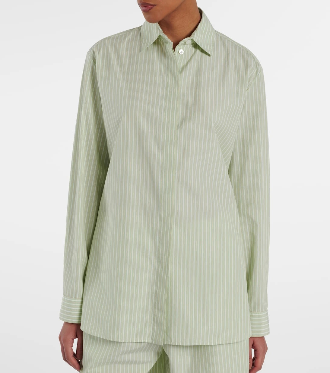 The Row - Vanda striped cotton shirt