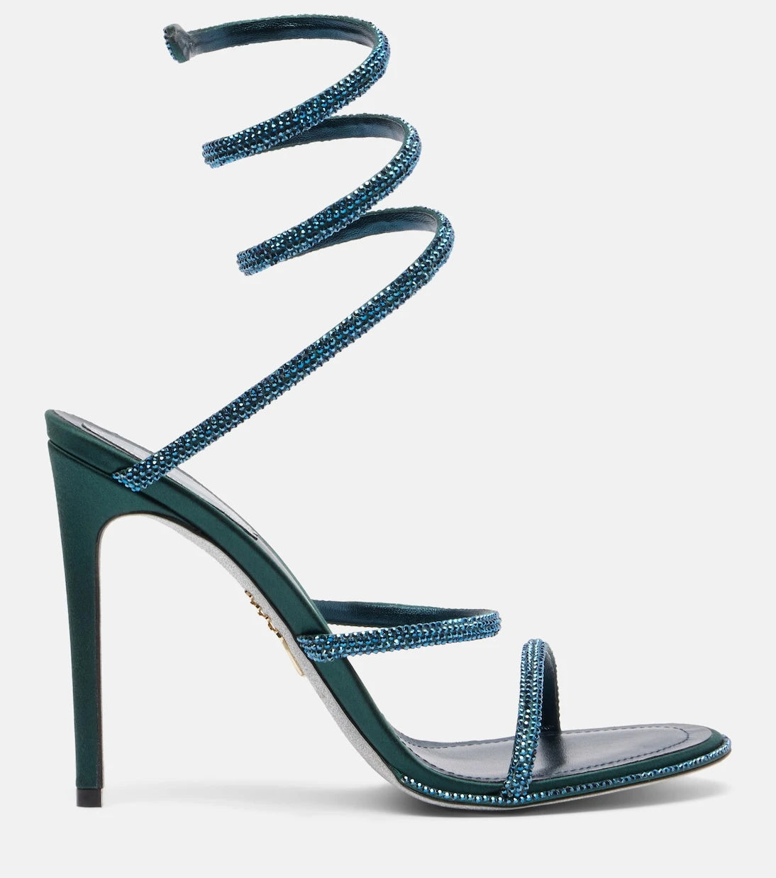 Rene Caovilla - Cleo 105 embellished satin sandals
