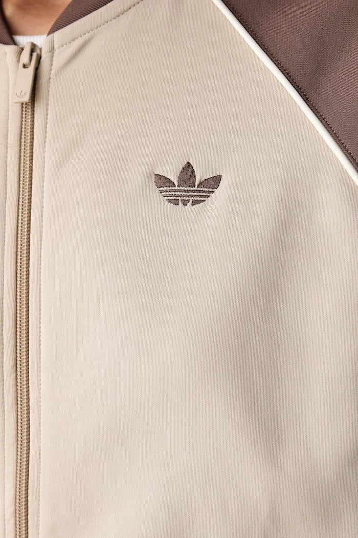 adidas Originals fermuarlı kadın pamuklu sweatshirt