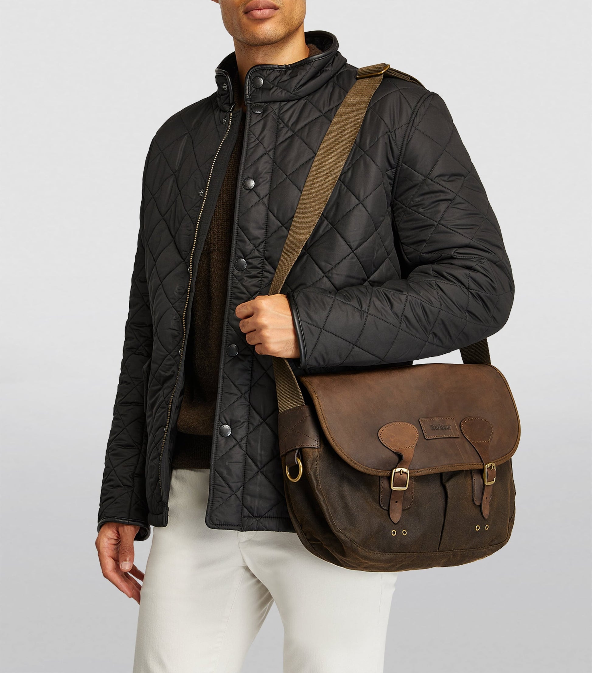 Barbour Waxed Tarras Messenger Bag
