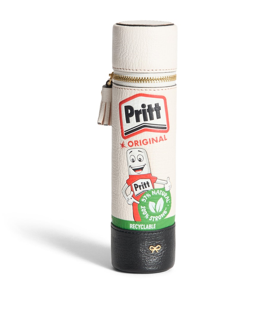 Leather Pritt Stick Pencil Case