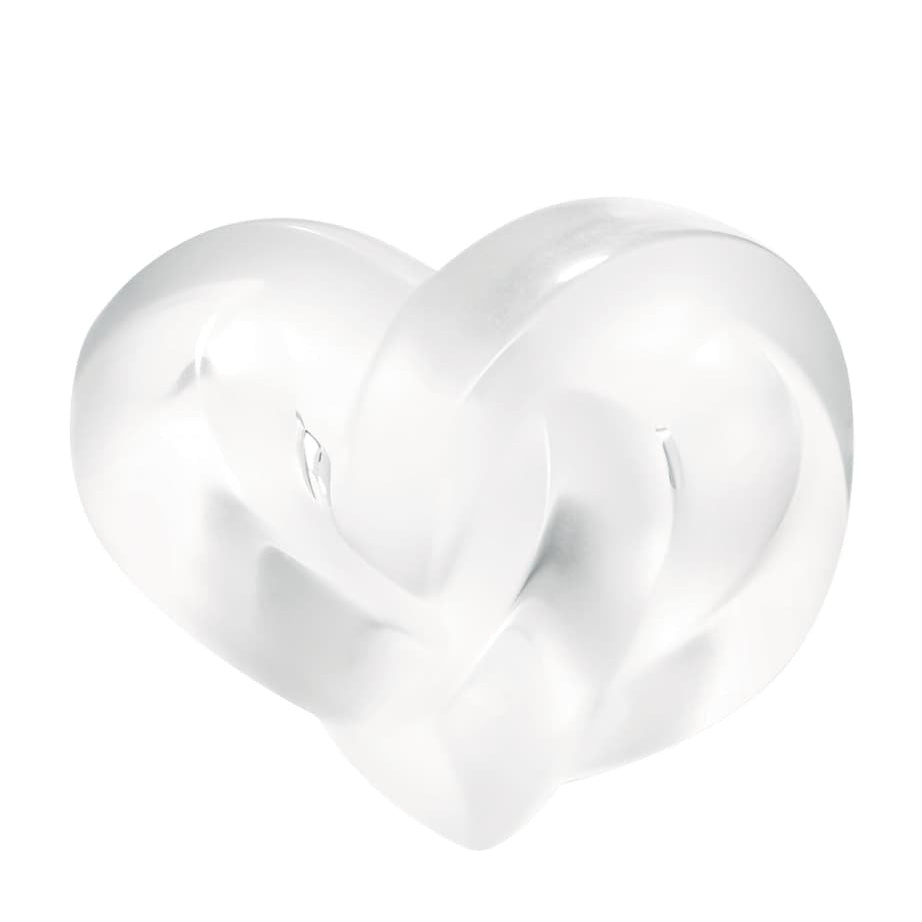 Lalique Crystal Heart Paperweight