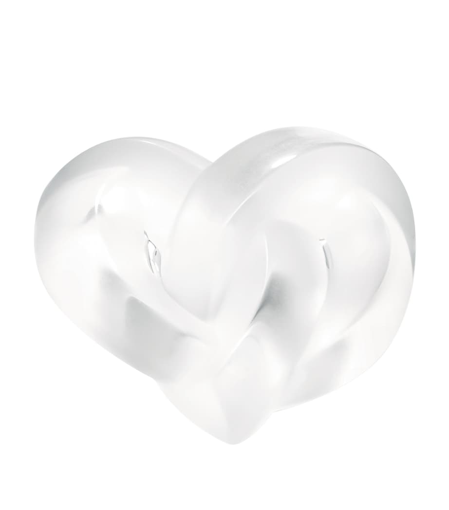 Lalique Crystal Heart Paperweight
