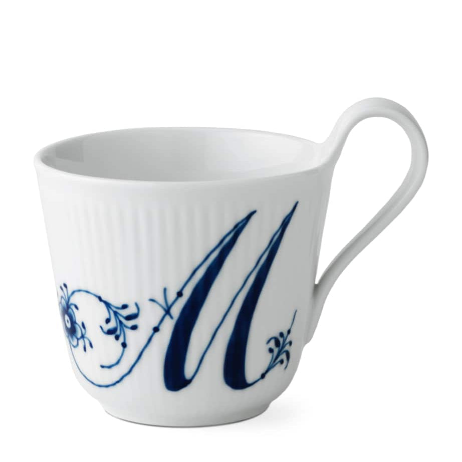 Porcelain Fluted Alphabet Mug