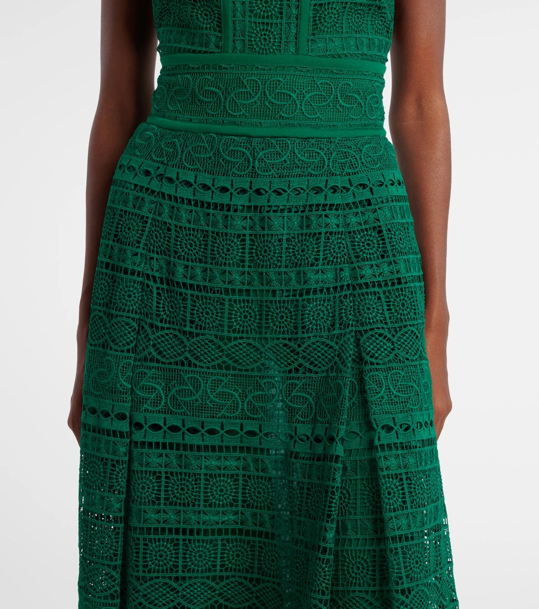 Elie Saab - Macramé midi dress
