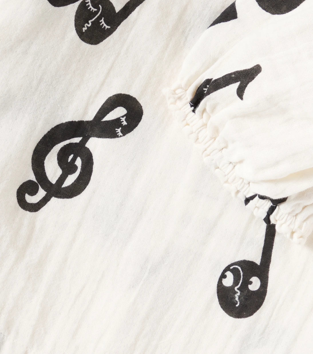 Mini Rodini - Note balloon-sleeve cotton muslin T-shirt