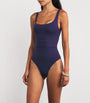 Navy Scoop-Back Asia Swimsuit
