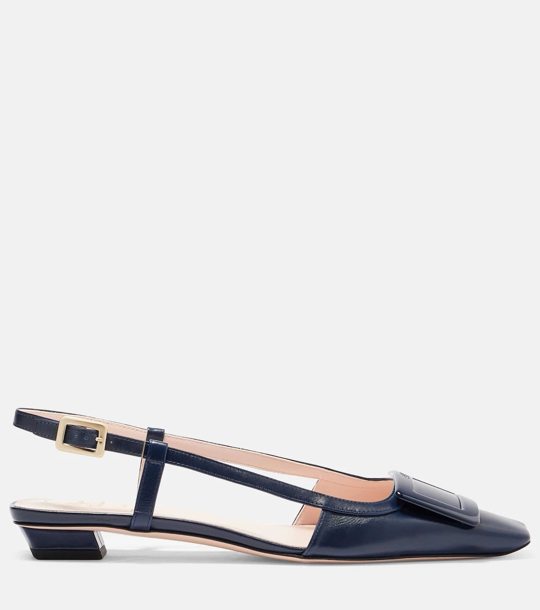 Roger Vivier - Belle Vivier 25 leather slingback flats