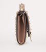 Valentino Garavani Nude Leather Rockstud Chain Wallet