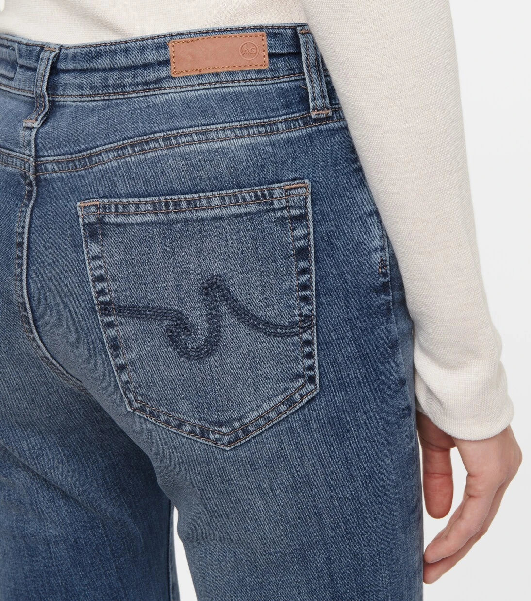 AG Jeans - Mari high-rise stretch-cotton jeans
