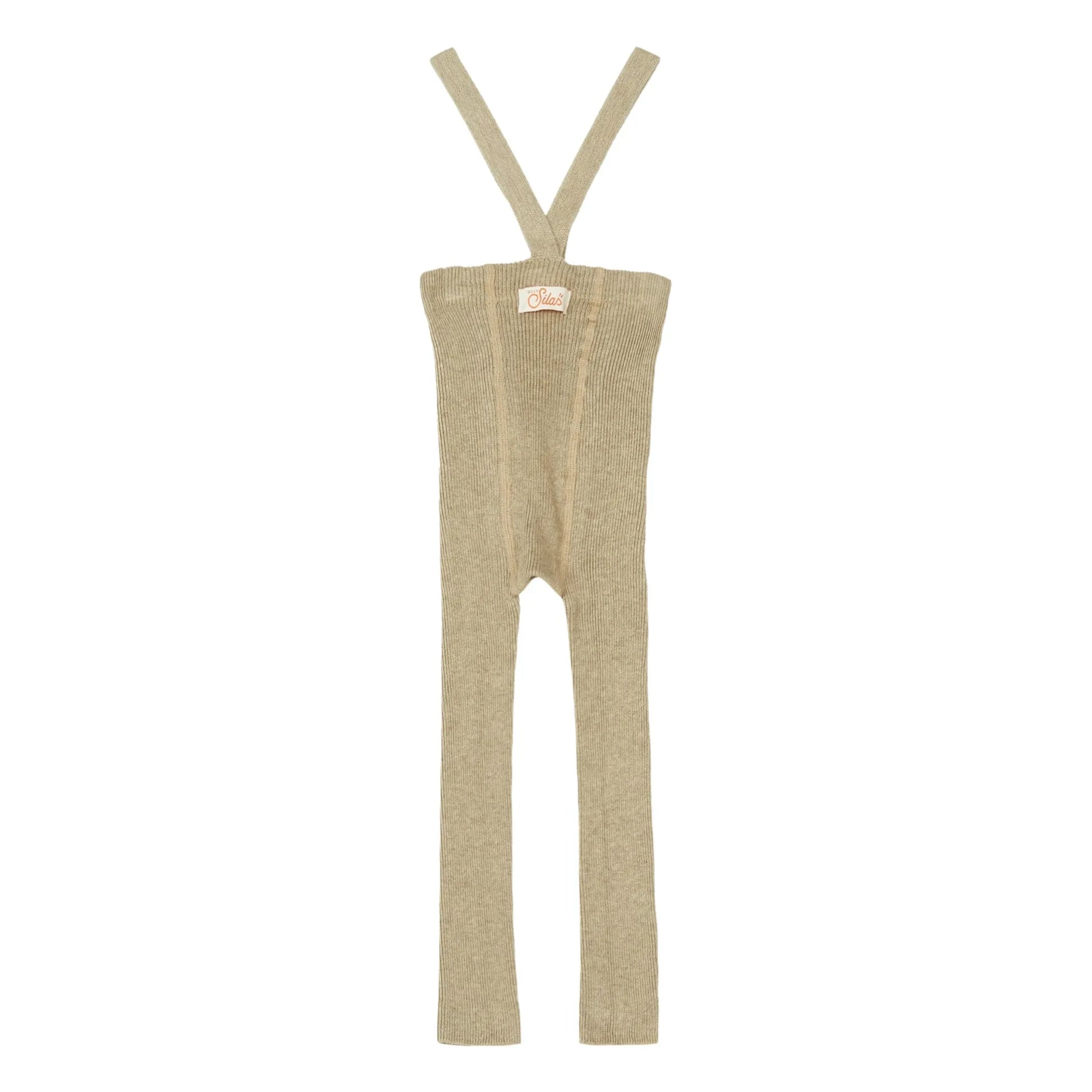 Silly Silas - Organic Cotton Footless Suspender Tights | Sand
