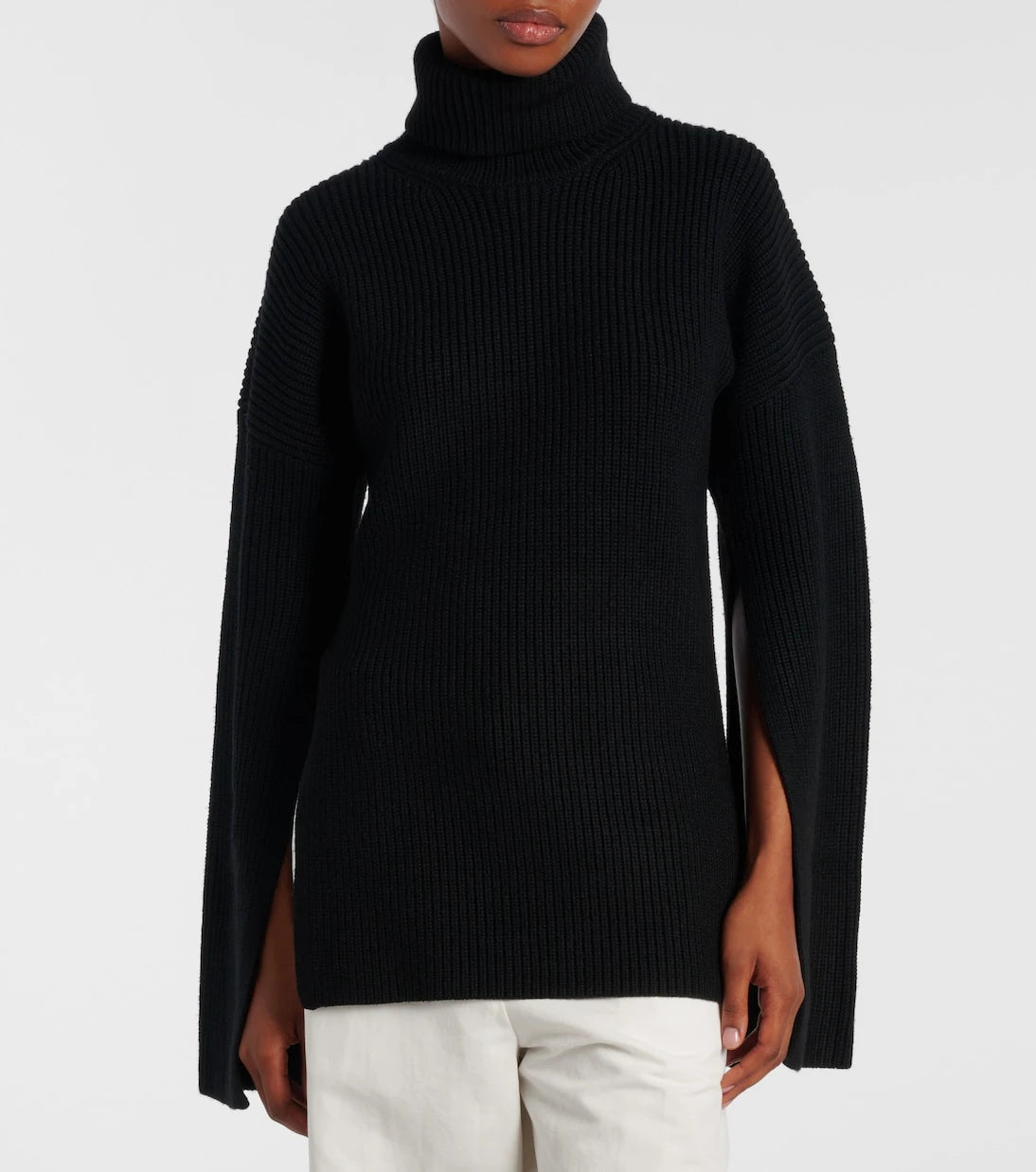 Toteme - Ribbed-knit wool turtleneck sweater