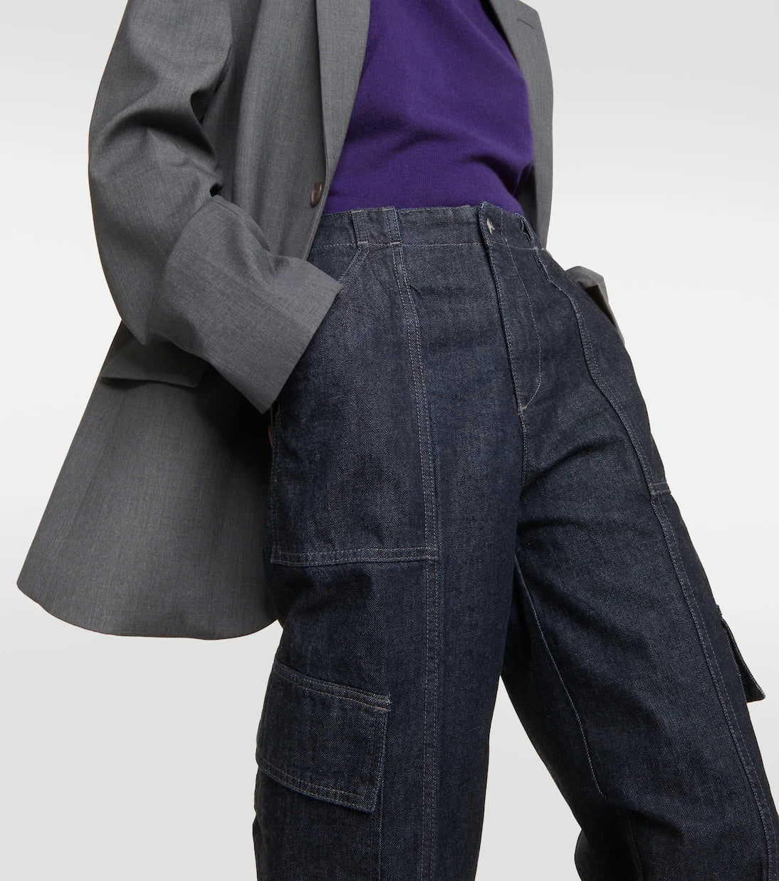 AG Jeans - x EmRata Amia high-rise cargo jeans