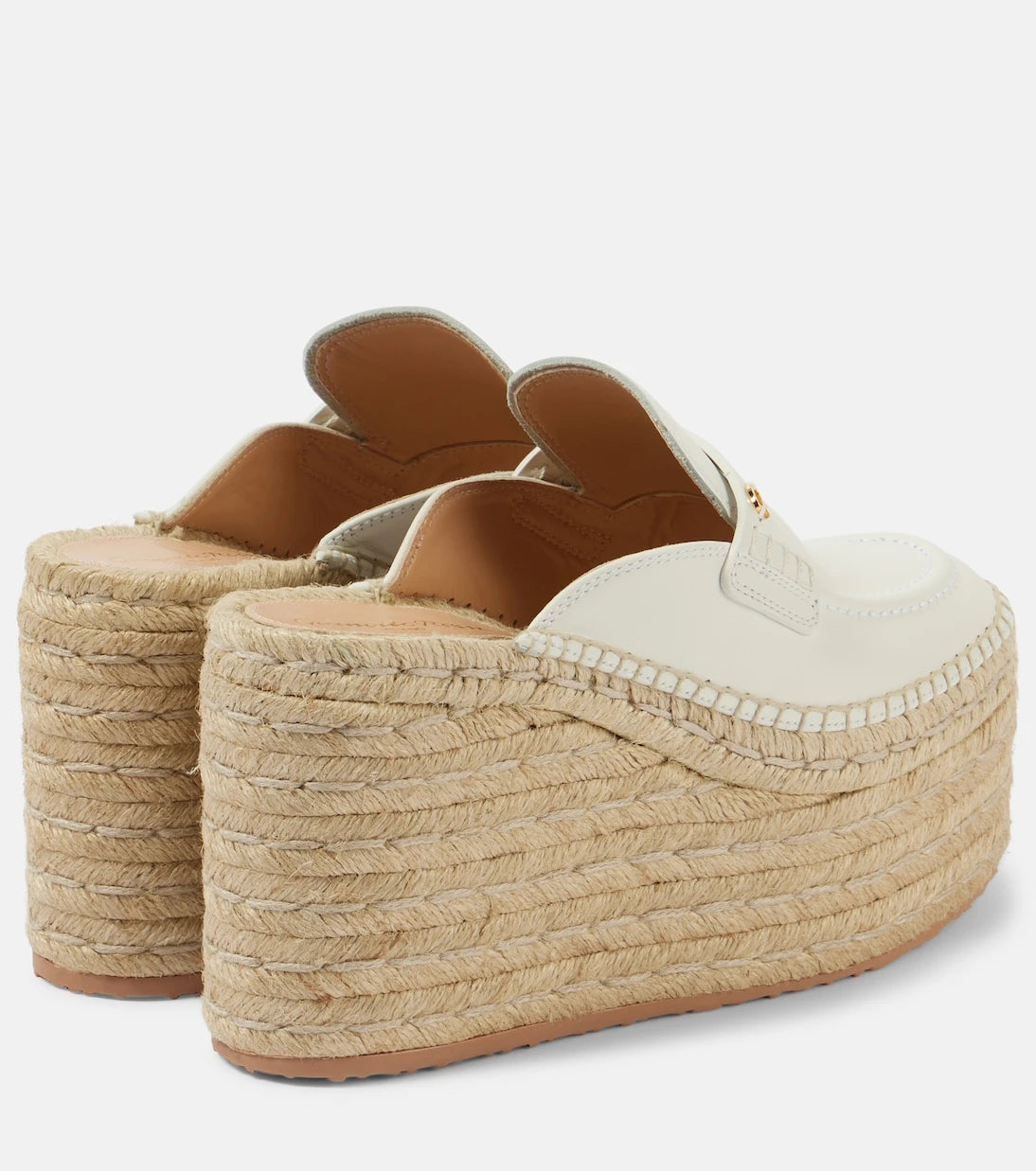Gianvito Rossi - Leather espadrille wedges
