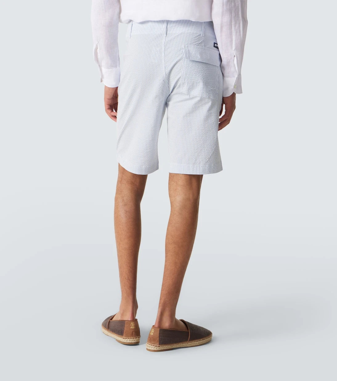 Vilebrequin - Brad striped seersucker Bermuda shorts