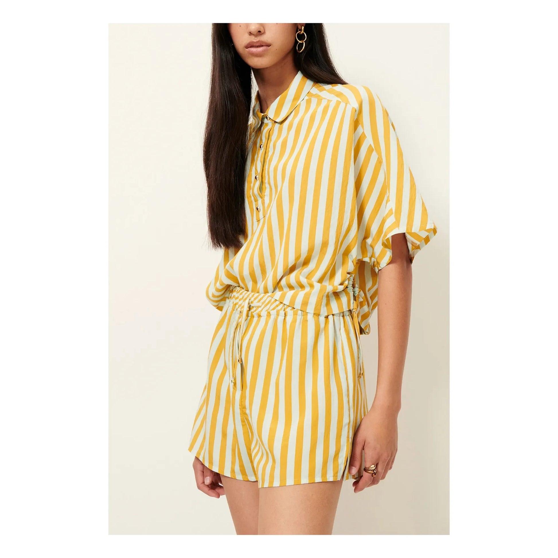 Sessùn - Lido Stripes Shirt | Yellow