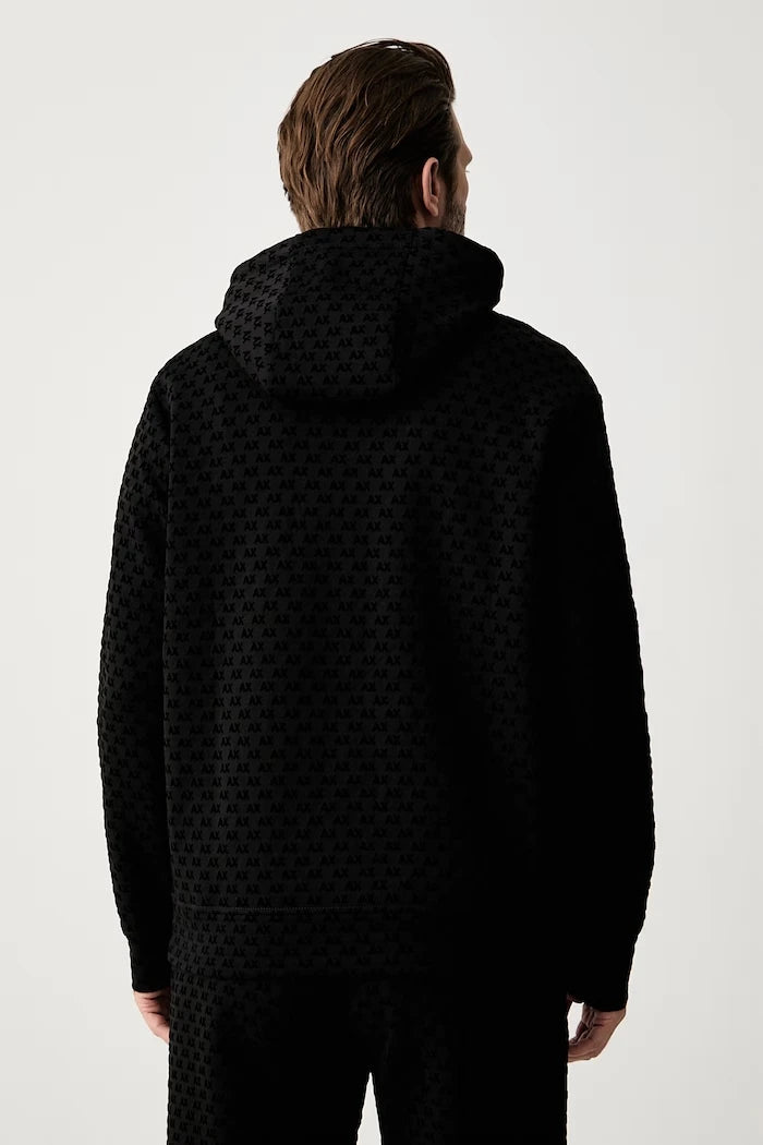 Armani Exchange капüşonlu erkek pamuklu sweatshirt