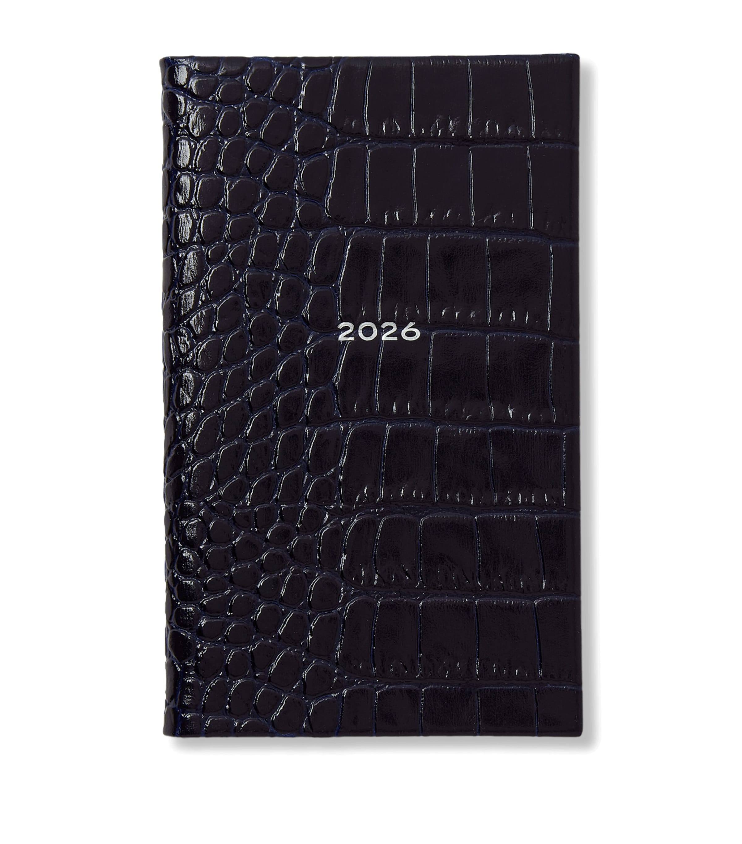 Mara Leather Croc-Embossed Panama 2026 Pocket Diary