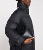 Yves Salomon Black Down Fur-Trim Adaptable Parka Coat