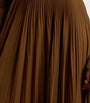 Ralph Lauren Collection Brown Chiffon Pleated Marsha Maxi Skirt