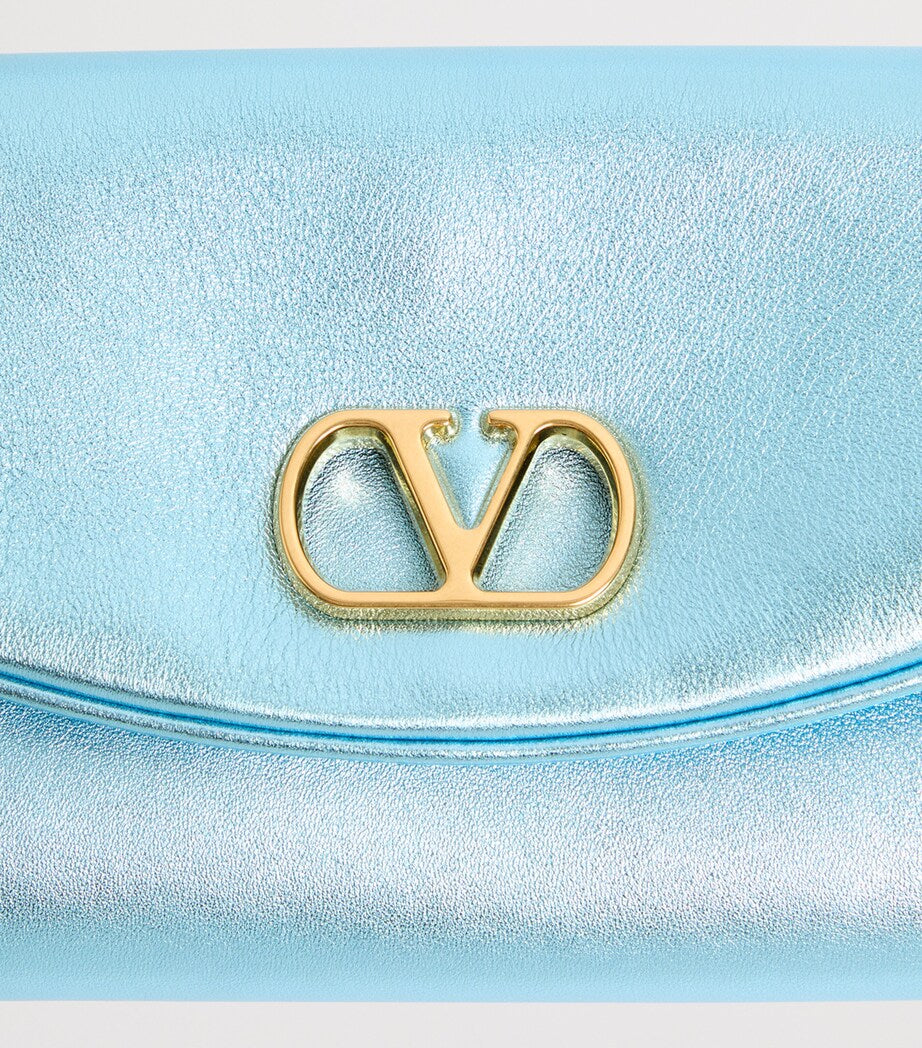 Valentino Garavani Small Leather DeVain Shoulder Bag