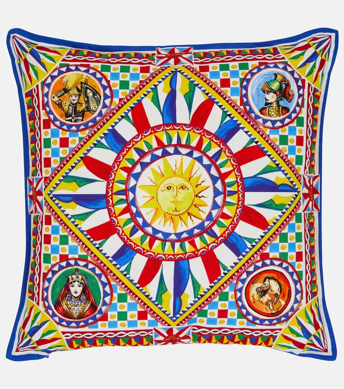 Dolce&Gabbana Casa - Small printed canvas cushion