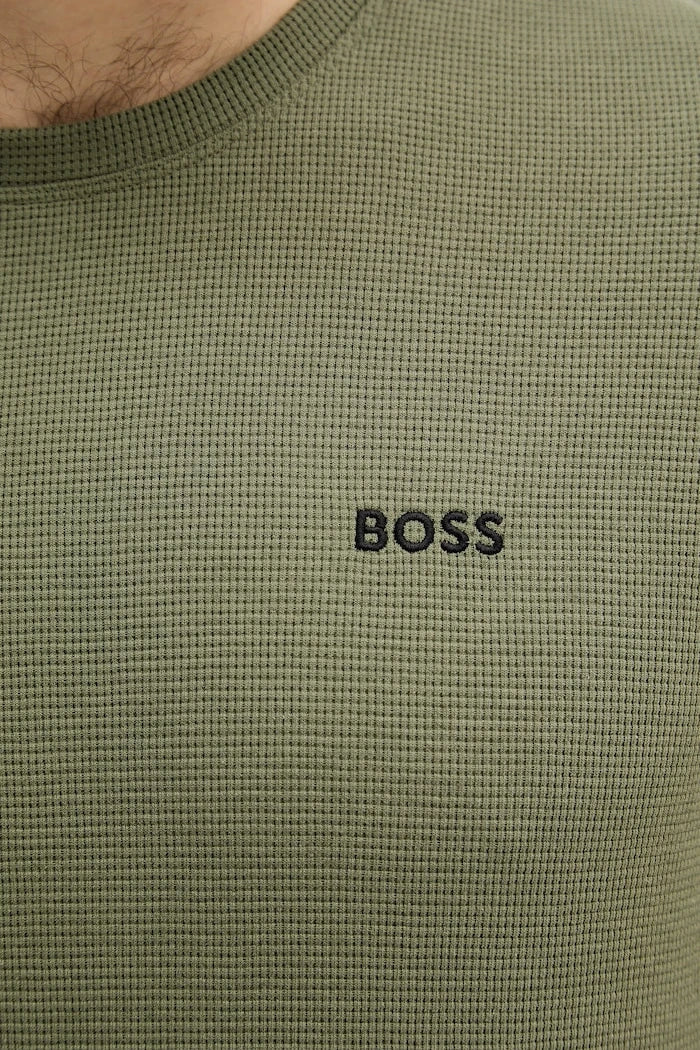 BOSS Erkek Ev Tişörtü Waffle T-Shirt