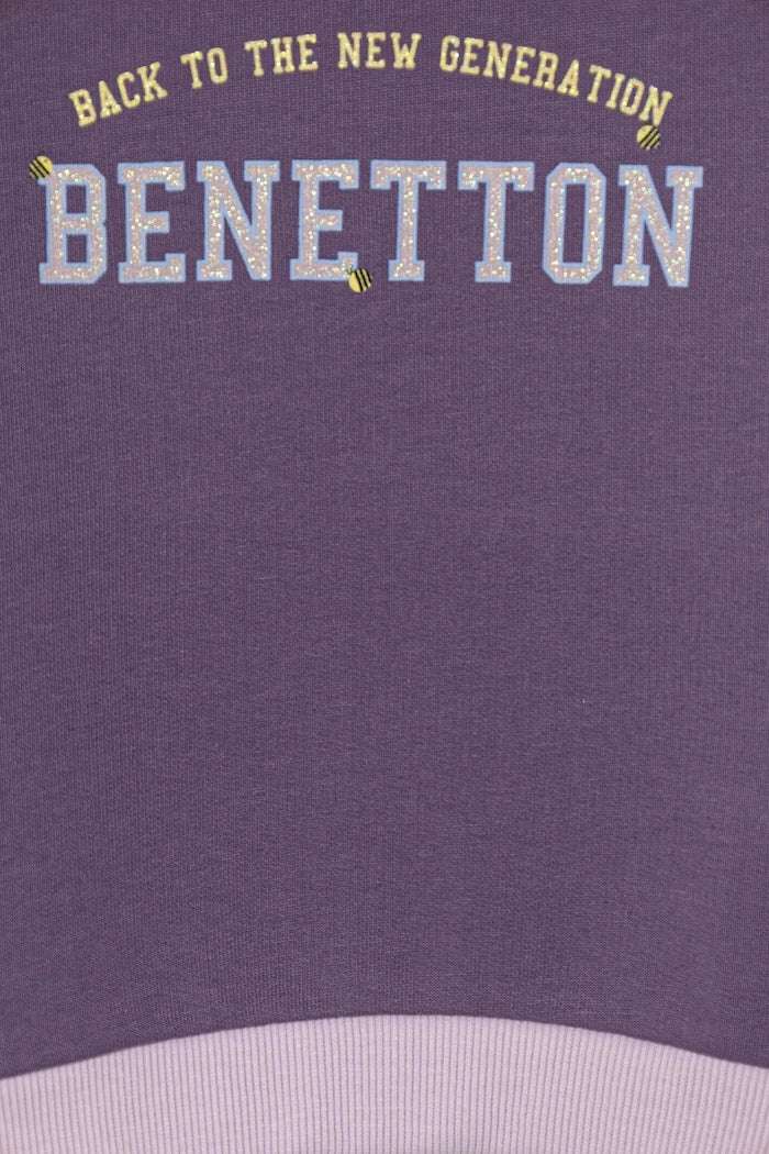 United Colors of Benetton çocuk pamuklu sweatshirt