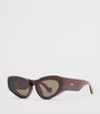 LOEWE Brown x Paula's Ibiza Front Lenses Cat Eye Sunglasses